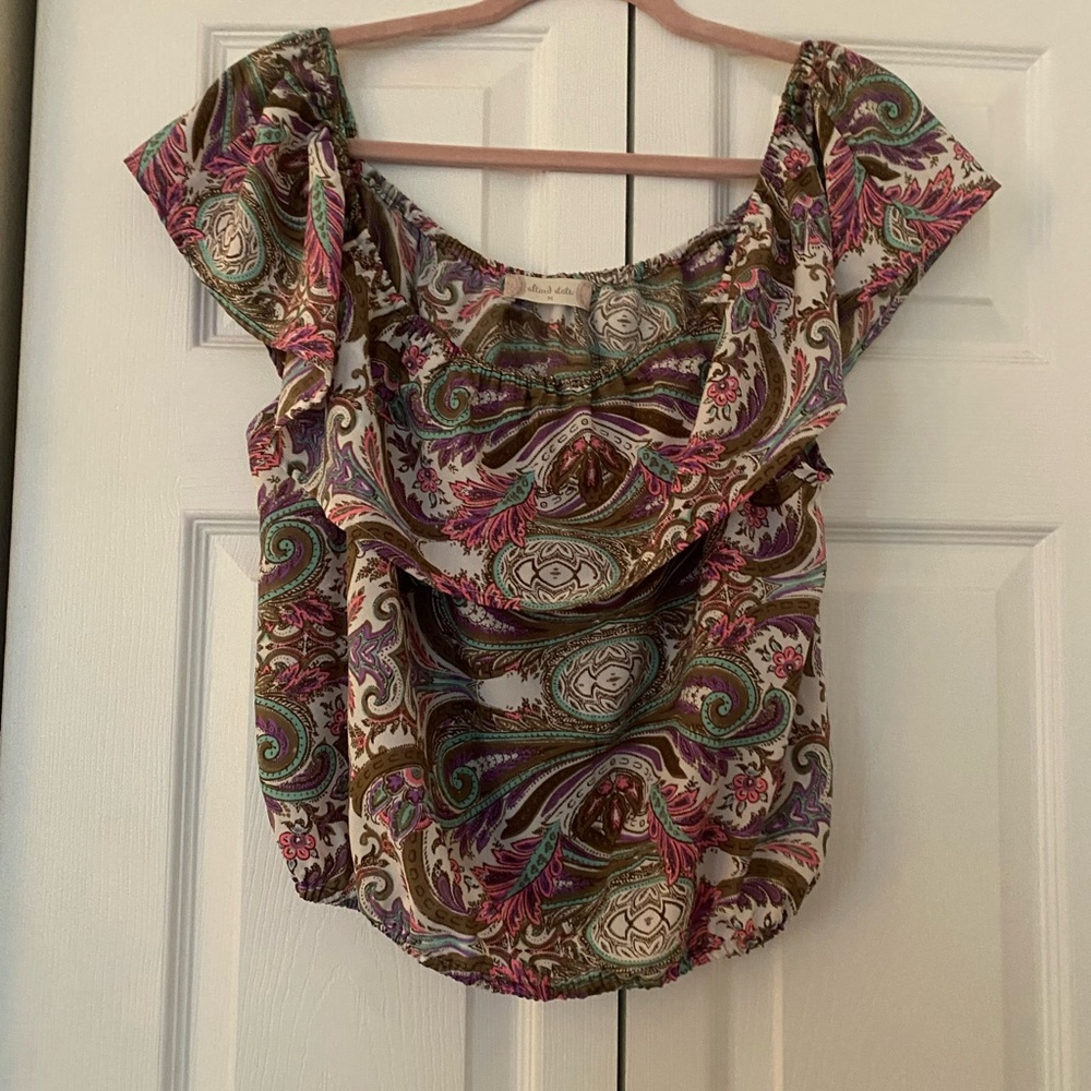 Altar'd State Multicolor Paisley Blouse